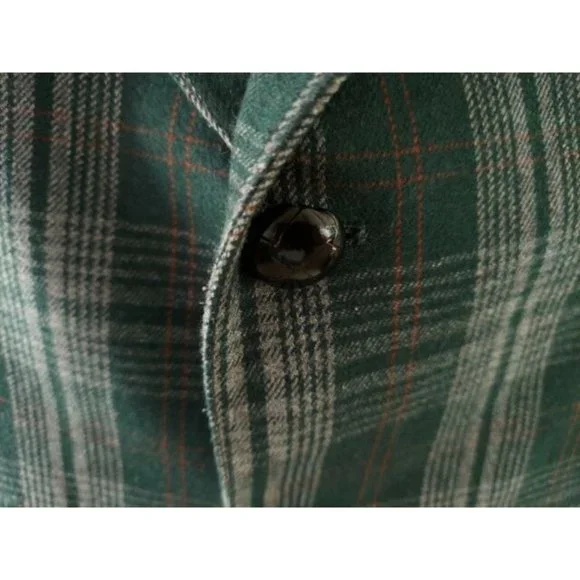 VTG BOTANY 500 Men's Green Plaid Sport Coat Jacket Size 40 Regular - Picture 2 of 11